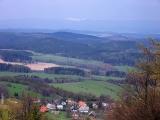 Obec Roudno z rozhledny Velk� Roudn�