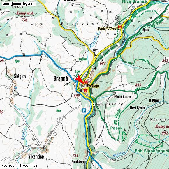 Mapa umístění