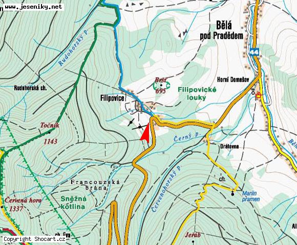 Mapa umístění